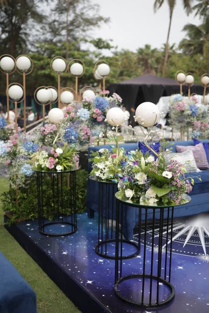 Lounge and Floral detail — wedding decor — W GOA